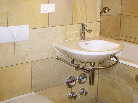 solnhofener platten im badezimmer, solnhofener - beispiele - formatplatten, Innenarchitektur
